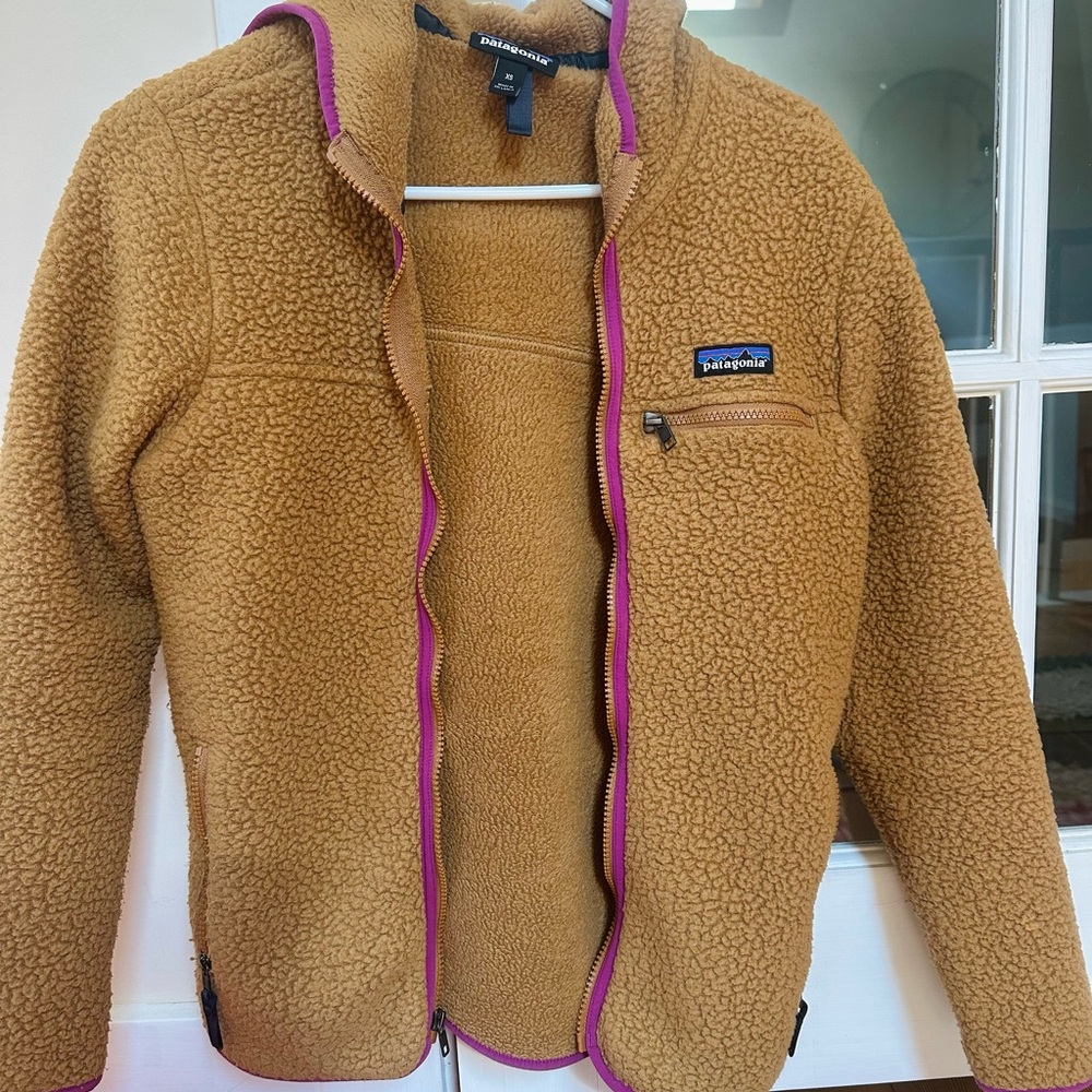 Patagonia Fleece Jacket with Magenta Accents